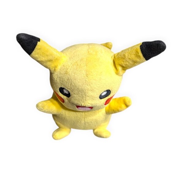 TOMY Pikachu Talking Plush 2017 Lights Up Soft Toy 28cm Pokemon - Picture 7 of 8